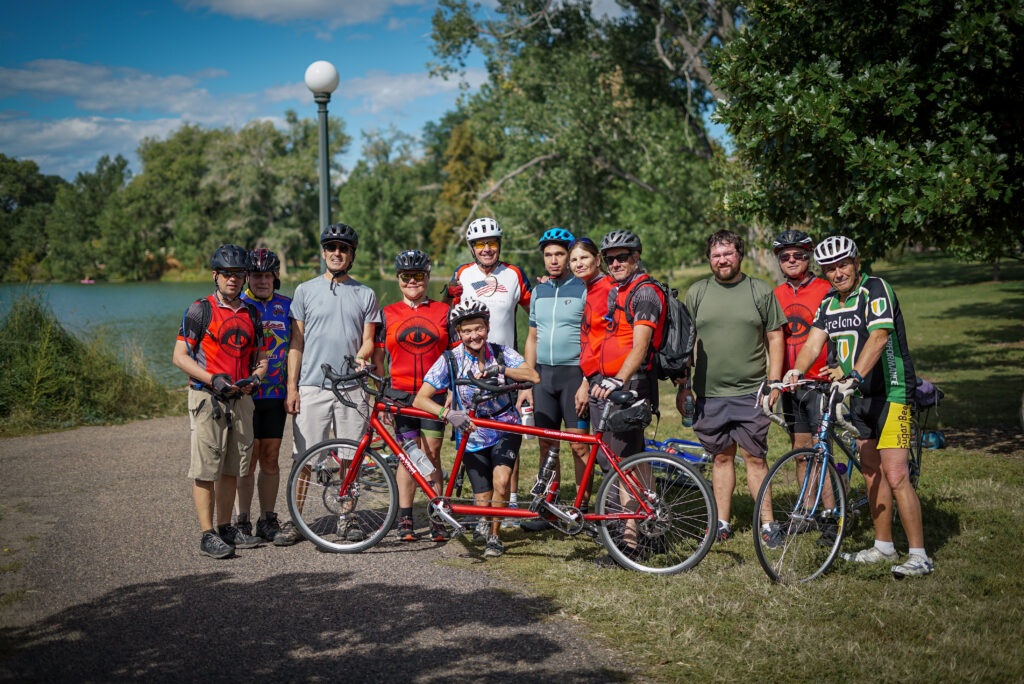 Eyecycle group photo at Wash Park